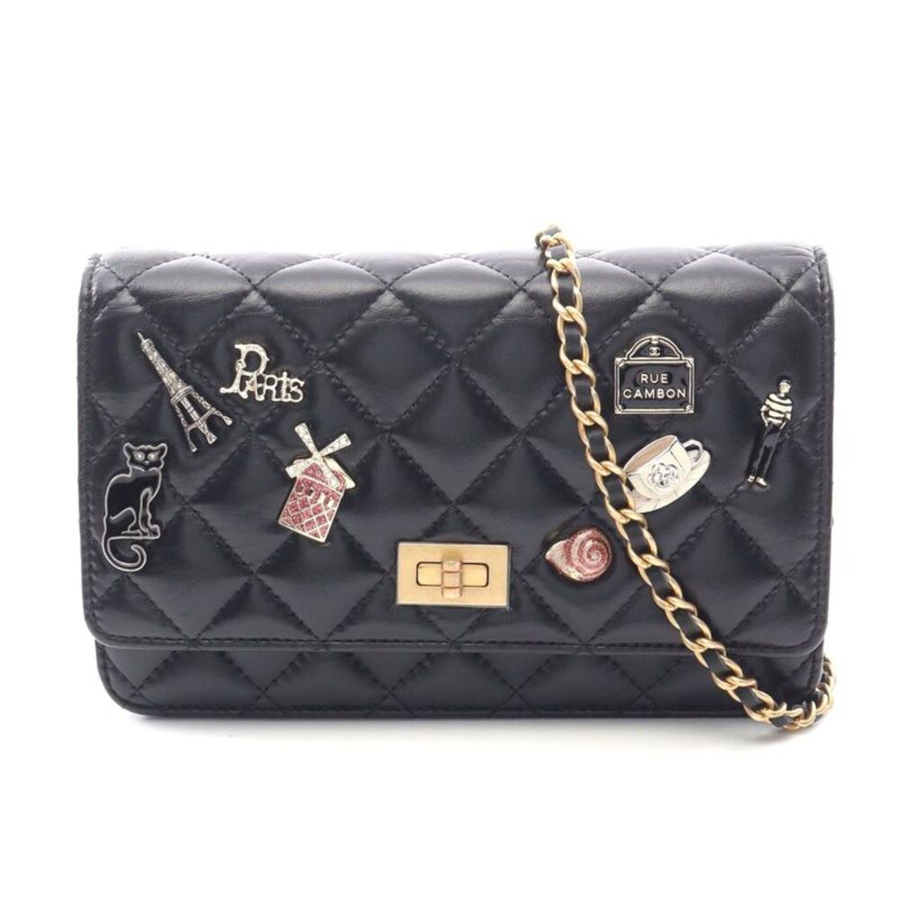 Chanel Matelasse 2.55 Icon Charm Shoulder Bag